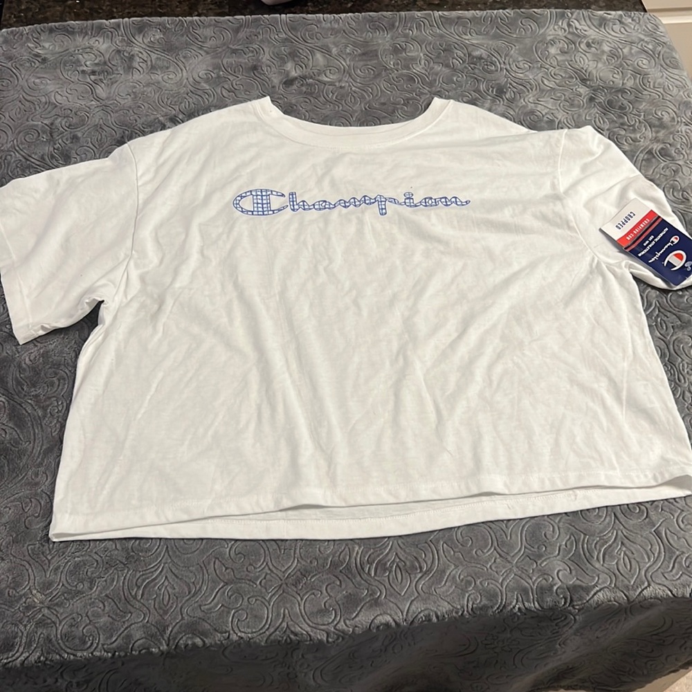 Womens champion cropped Tee XL